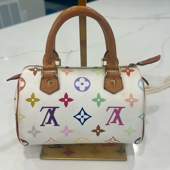 Louis Vuitton Multicolor Monogram White Mini Satchel - Picture 6 of 14
